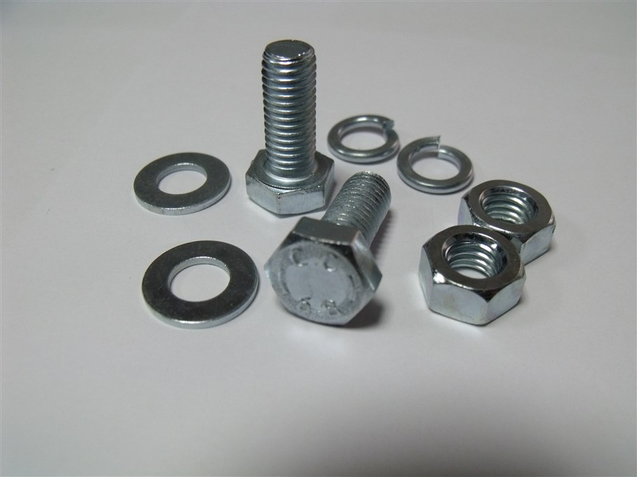 50 li M8X20 MM Civata Seti,Yaylı Rondela Rondela Somun