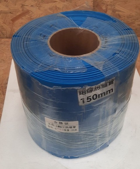 1m Pvc Isı Borusu Mavi Shrink 230 mm