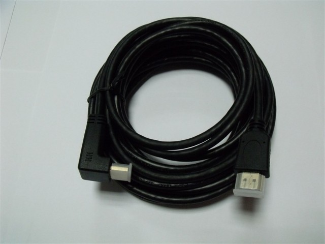 Hdmı 5 m Type A 90 derece Ethernet Destekli 1.4 HDMI Kablo