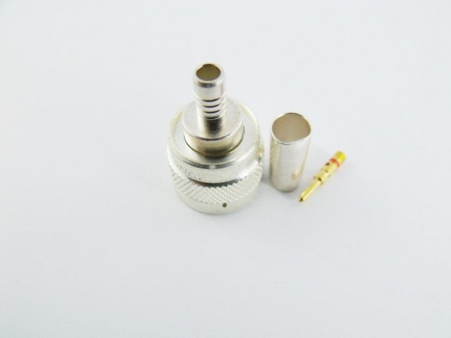 M39012/26-0503 TNC Düz Kıvrım Erkek Fiş Konnektör .