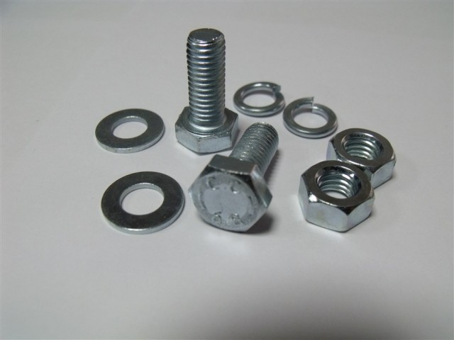 50 li M8X20 MM Civata Seti,Yaylı Rondela Rondela Somun