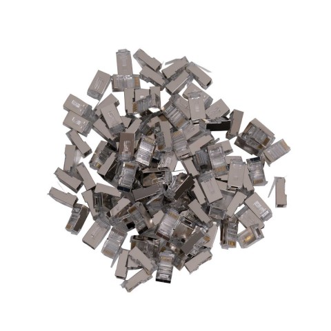 Metal Rj45 Cat5 Jack Konnektör Uç Lan Ethernet 100lu paket